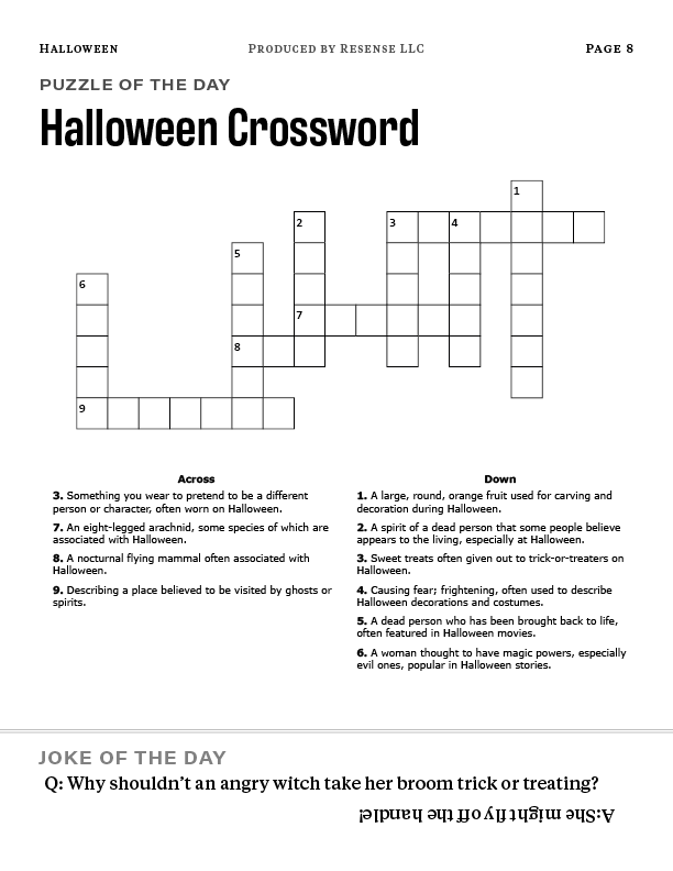 FREE Halloween Dementia Friendly Printable (PDF DOWLOAD)